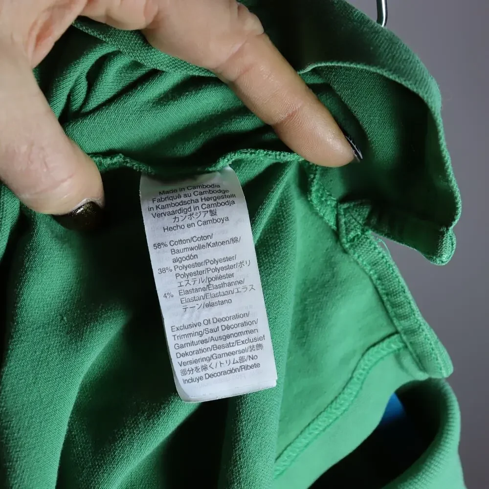 Vintage J.Crew Green Flex Piqué Polo Shirt Men’s Size M Classic Preppy‎
